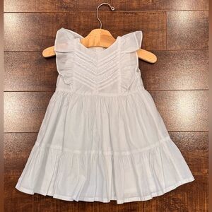OSHKOSH size 2T White Ruffled Cotton Tiered Dress on EUC